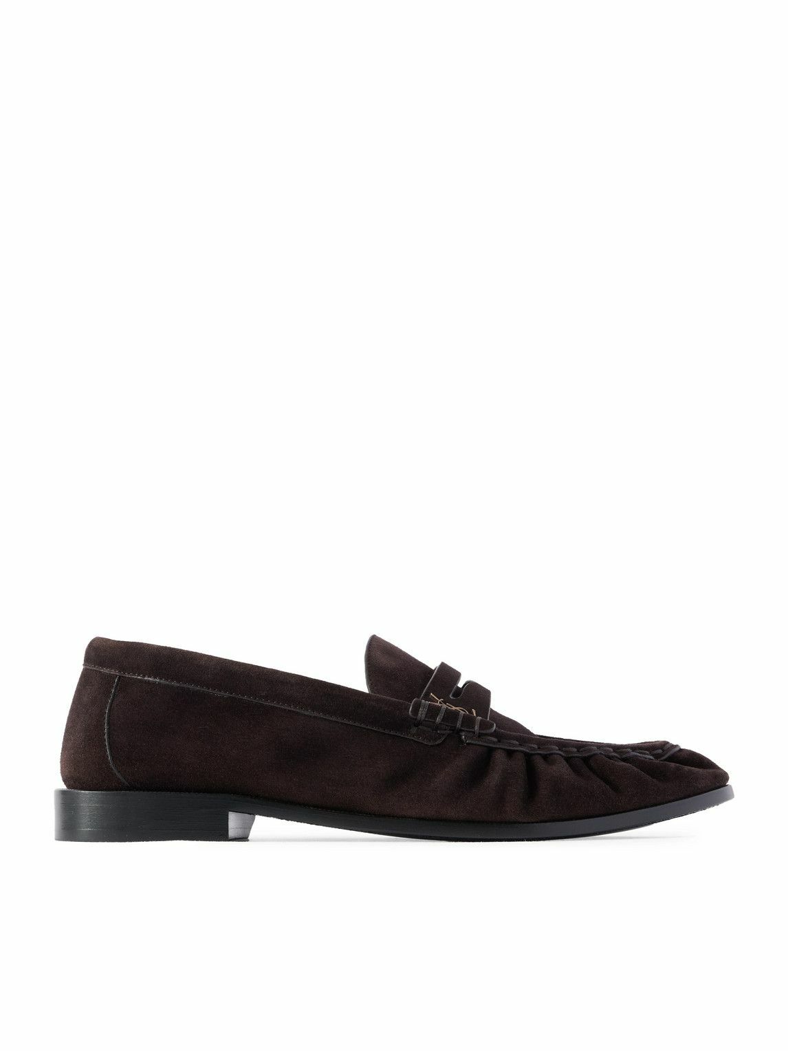 SAINT LAURENT - Le Loafer Monogram Logo-Appliquéd Leather