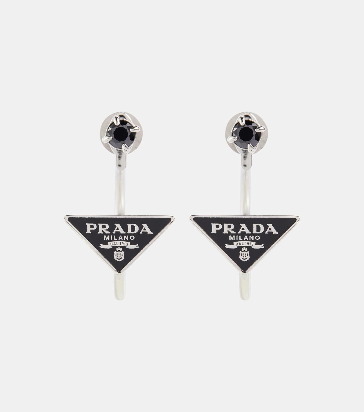 Prada Symbole silver earrings