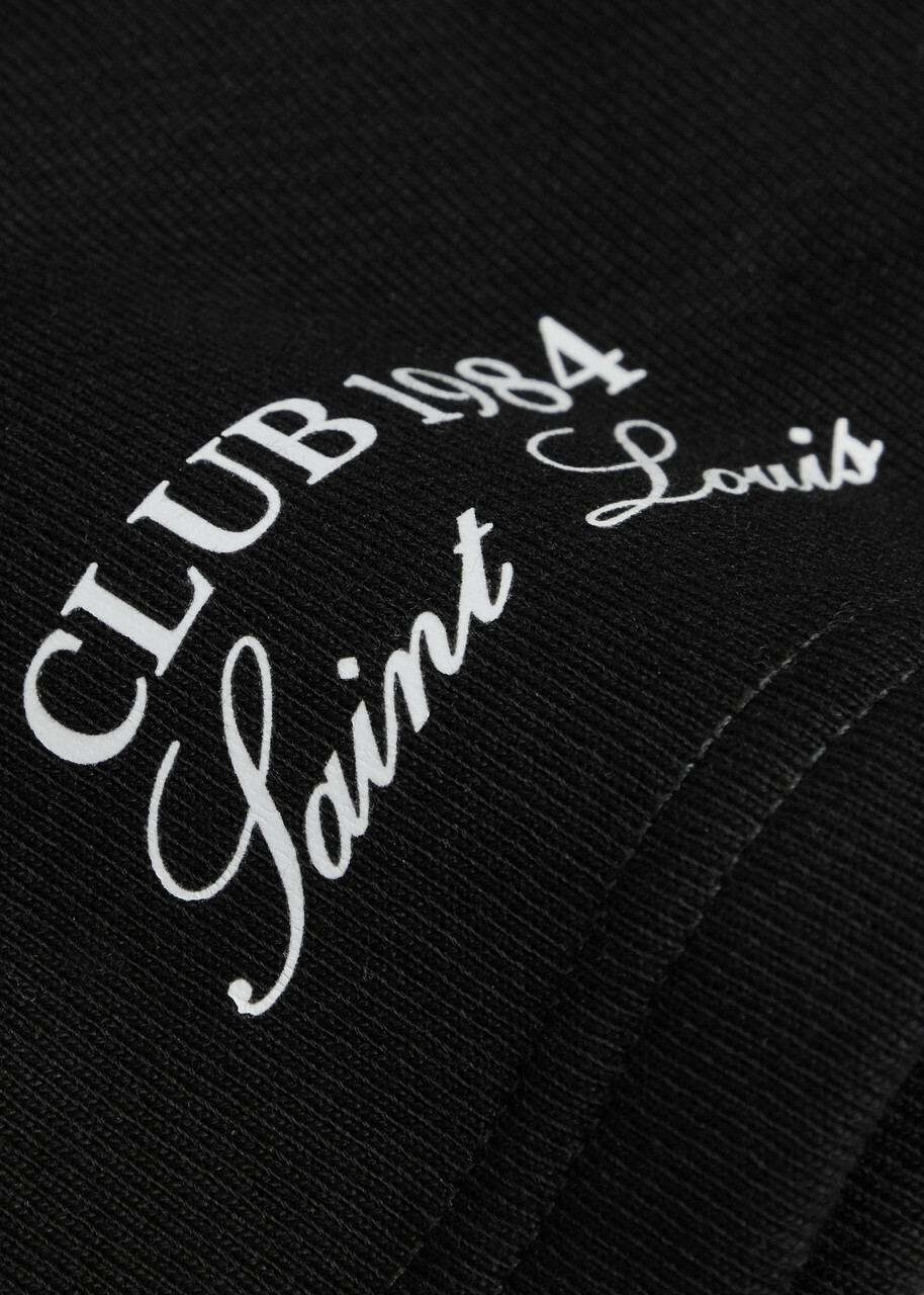Club 1984 Melrose Printed Cotton Shorts Black