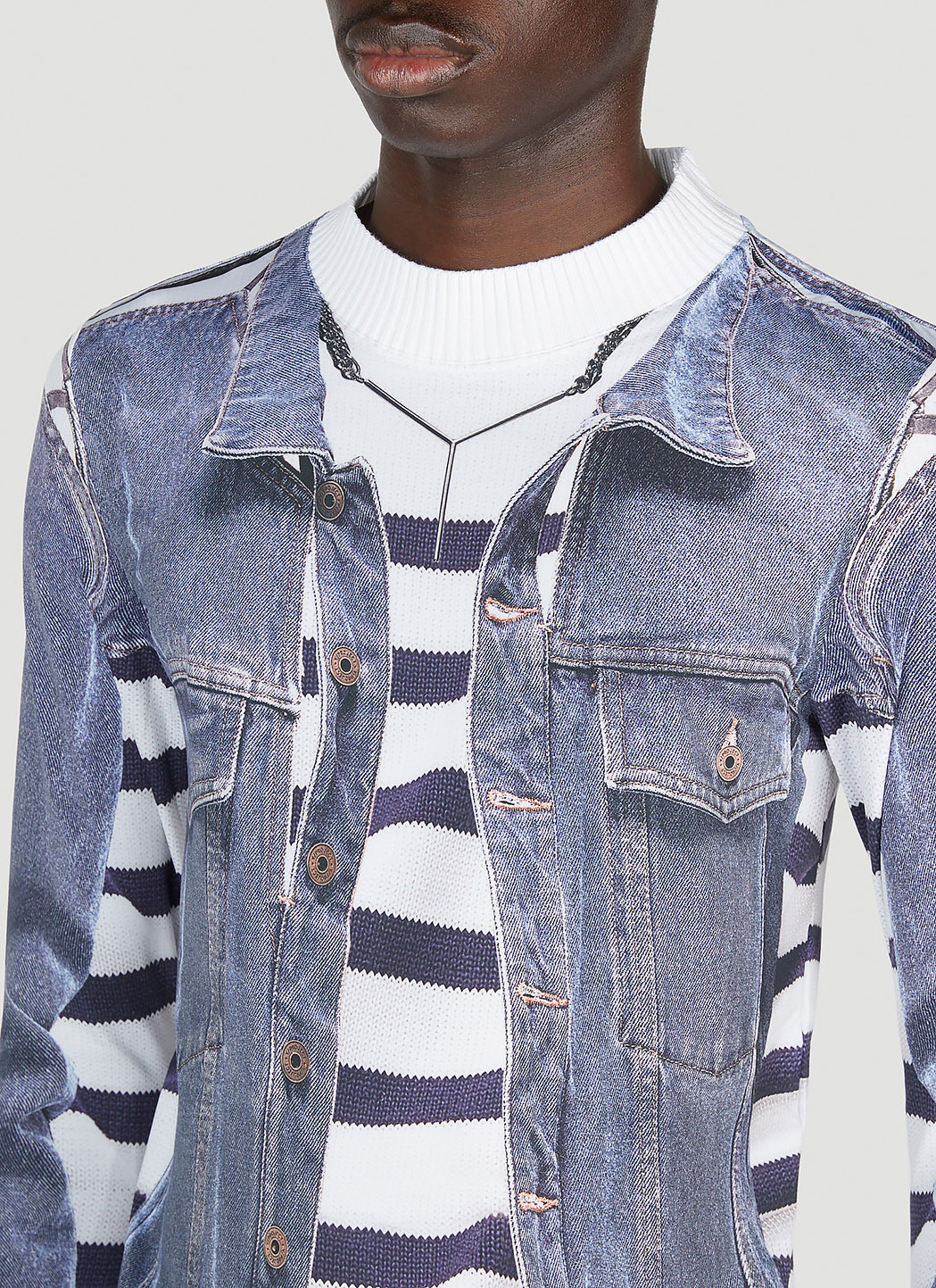 Y/Project x Jean Paul Gaultier Trompe L'Oeil Jacket Top