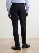 Mr P. - Straight-Leg Pinstriped Wool Suit Trousers - Blue
