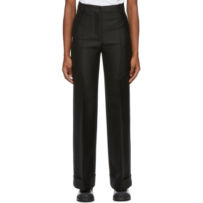 Marni Black Large Cuff Trousers Marni