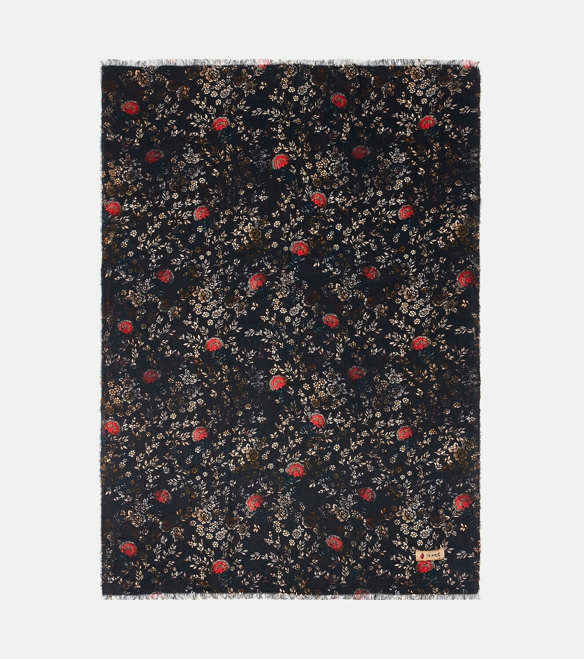 The House of Lyria Firmament floral linen and cotton throw