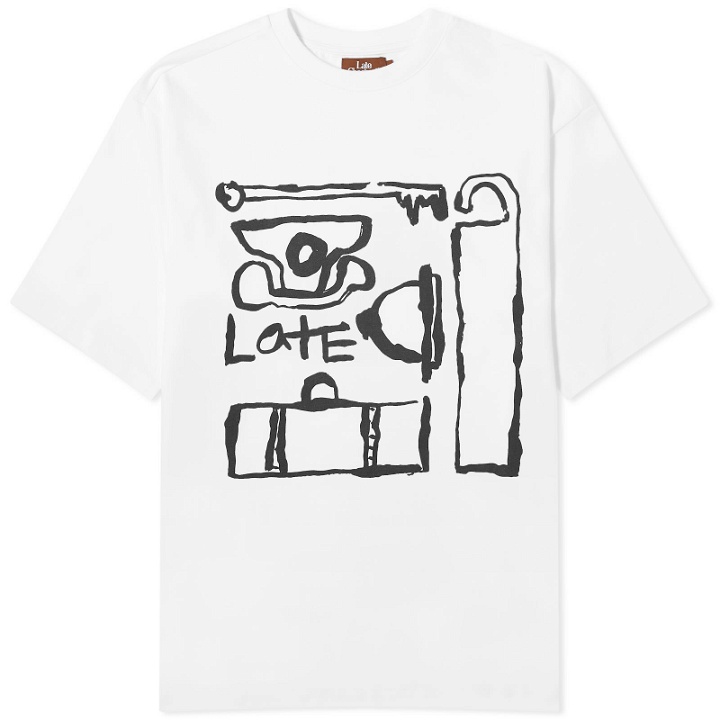 Photo: Late Checkout Men's Doodle T-Shirt in White