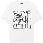 Late Checkout Men's Doodle T-Shirt in White