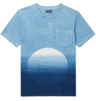 Blue Blue Japan - Slim-Fit Dégradé Indigo-Dyed Cotton-Jersey T-Shirt - Blue