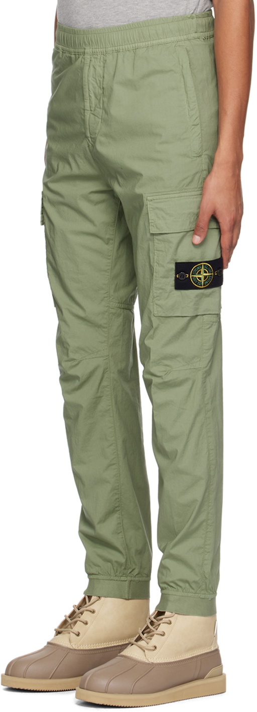 Stone Island Green Patch Cargo Pants Stone Island