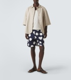 Jacquemus Caleçon polka-dot cotton poplin shorts