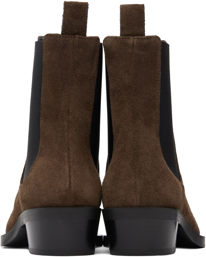 Proenza Schouler Brown Bronco Chelsea Boots