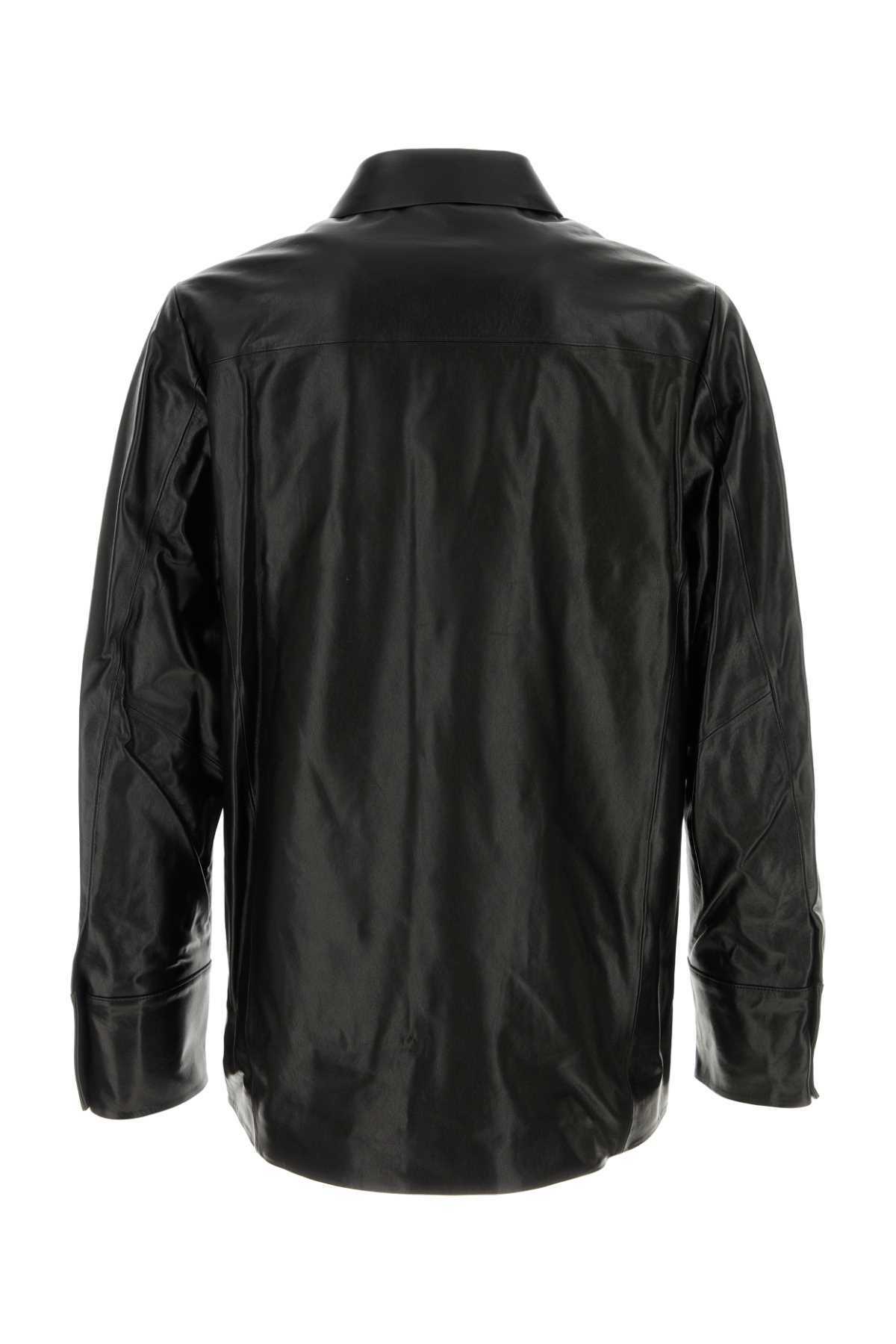 Entire Studios Black Leather Legacy Shirt