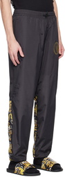 Versace Jeans Couture Black Bonded Trousers