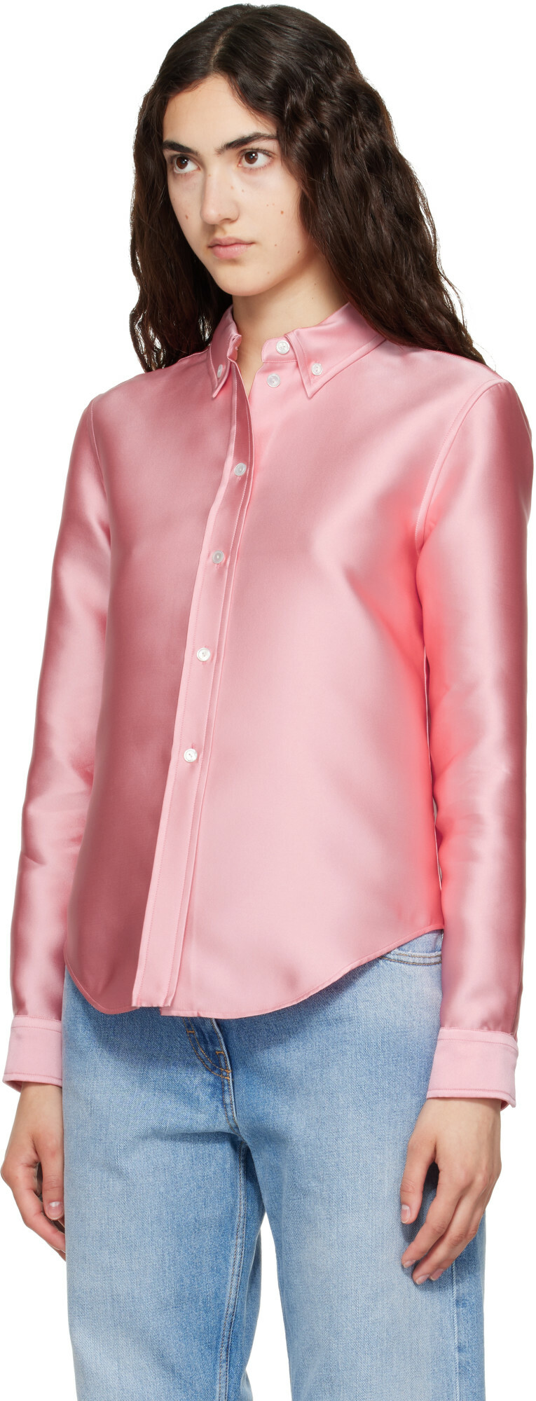Calvin Klein Collection Pink Sophie Button-Down Shirt