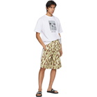 Palm Angels Beige Desert Camo Track Shorts