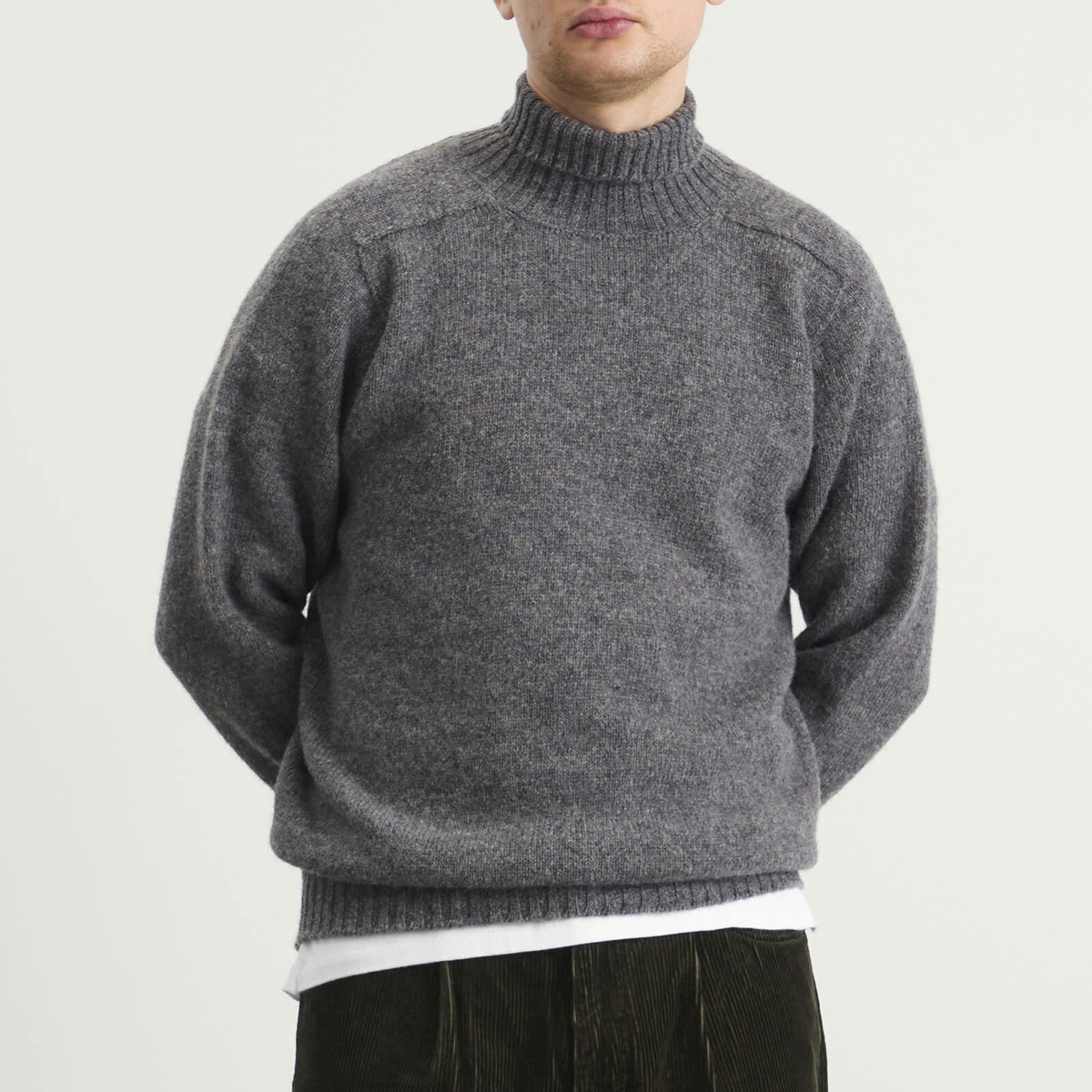 Jamieson's of Shetland Men's Jamiesons of Shetland Roll Neck Knit
