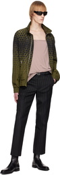 Dries Van Noten Khaki Graphic Jacket