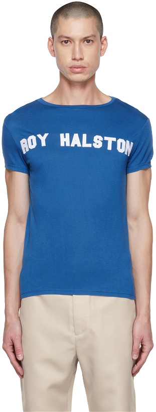 Photo: Alled-Martinez Blue Roy Halston T-Shirt