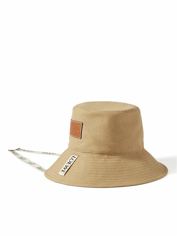 Photo: Loewe - Paula's Ibiza Cotton-Canvas Bucket Hat - Neutrals