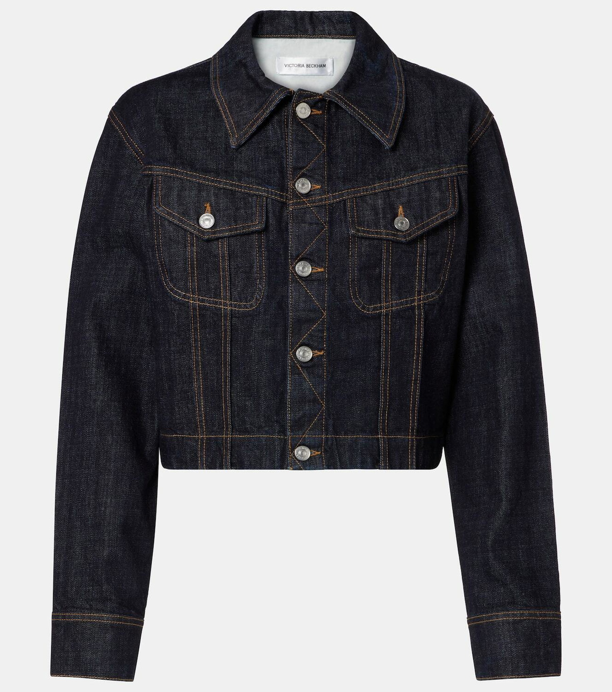 Victoria Beckham Cropped denim jacket