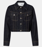 Victoria Beckham Cropped denim jacket