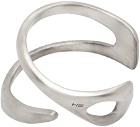 HELIOT EMIL Silver Cutout Cuff Bracelet