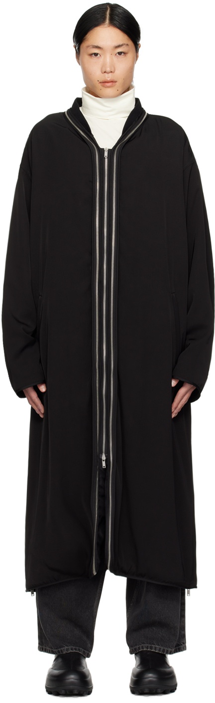 Photo: Jil Sander Black Double-Layer Coat