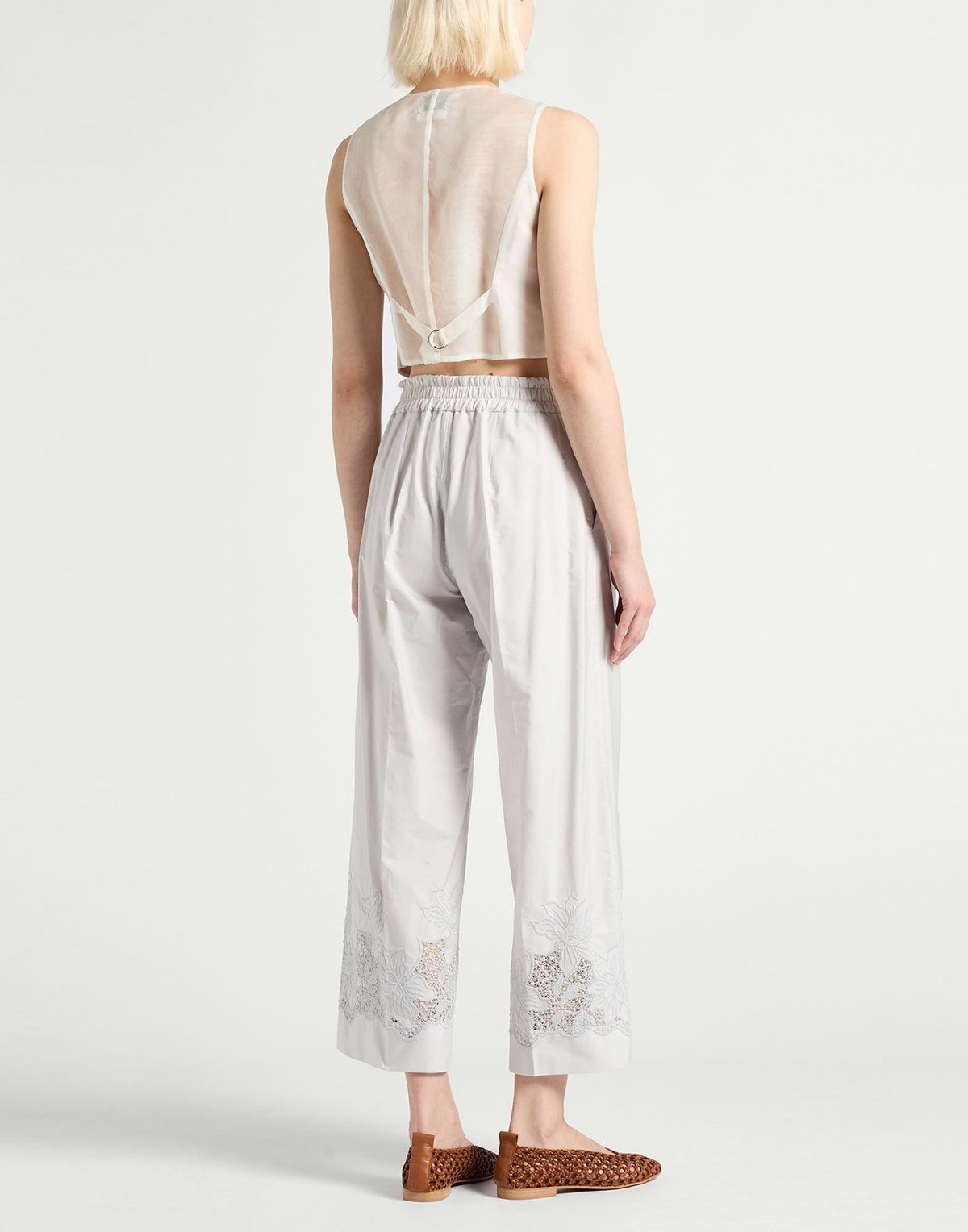 Forte_forte Womens Tailored Vest Apricot