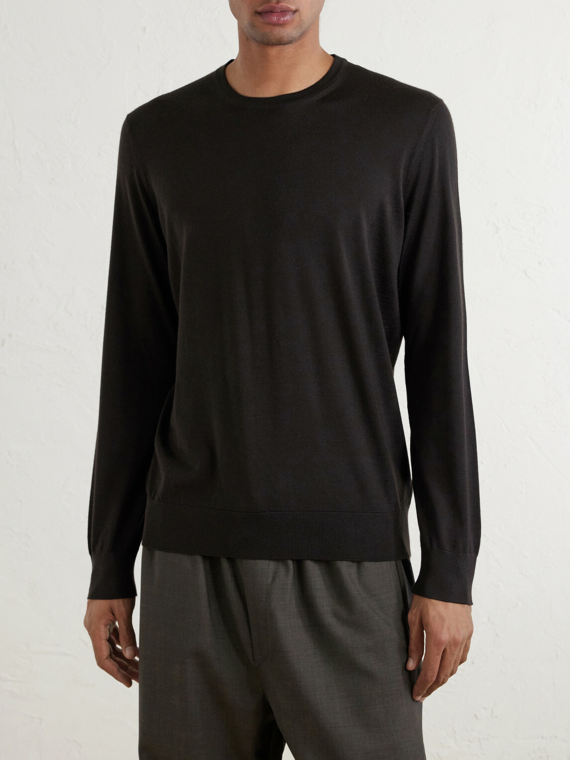 Zegna - Cashmere and Silk-Blend Sweater - Brown