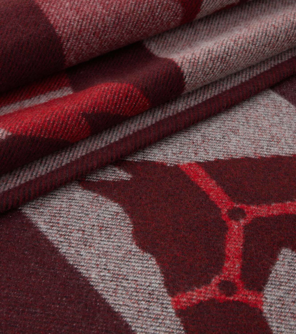 Gucci Jacquard wool and cashmere blanket