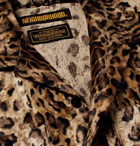 Neighborhood - Camp-Collar Leopard-Print Faux Fur Shirt - Leopard print