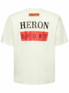 HERON PRESTON Logo Print Cotton Jersey T-shirt