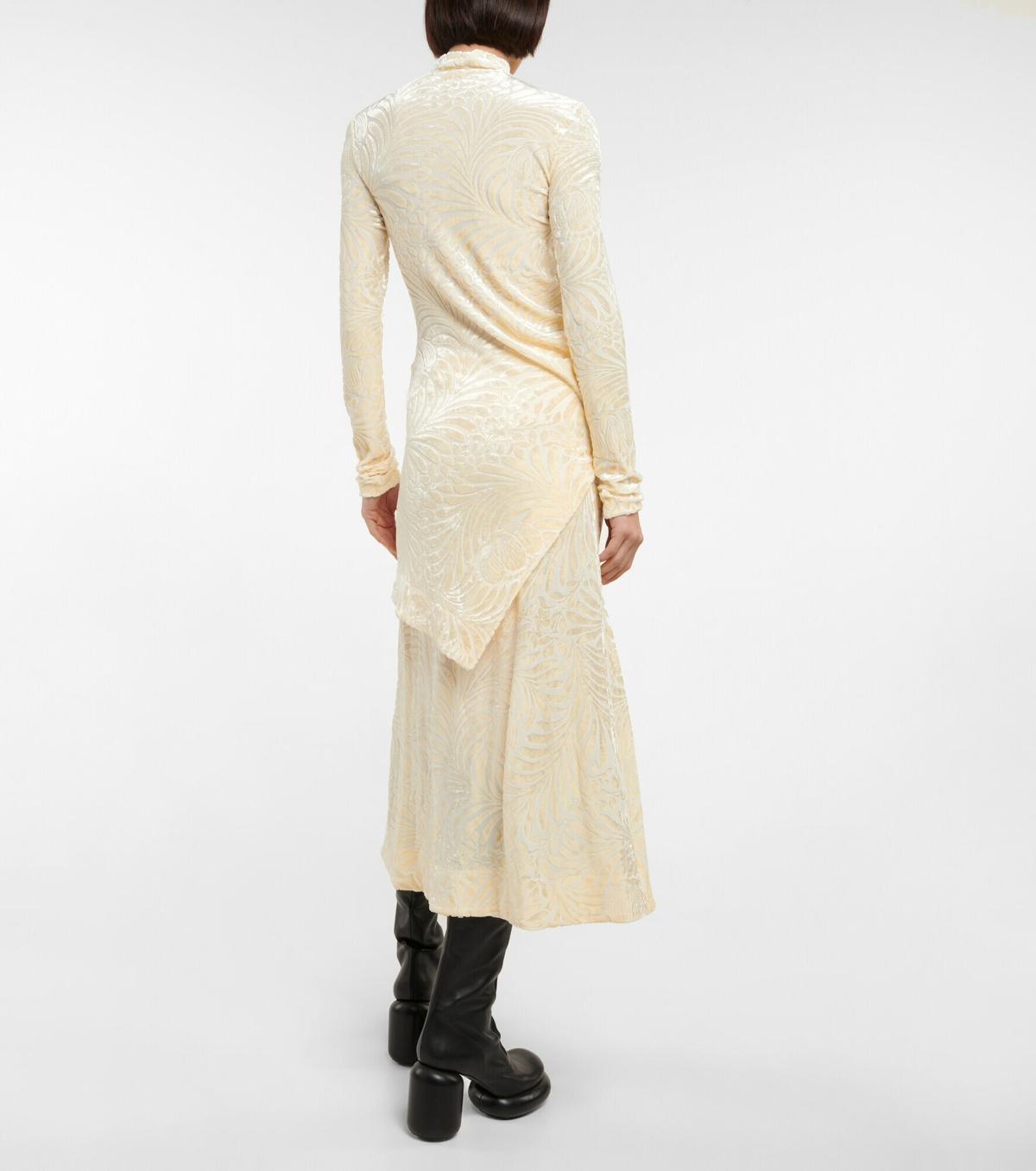 Jil Sander - Velvet devoré minidress Jil Sander
