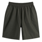 Universal Works Men's Tropical Suiting Vacation Shorts in Olive Marl
