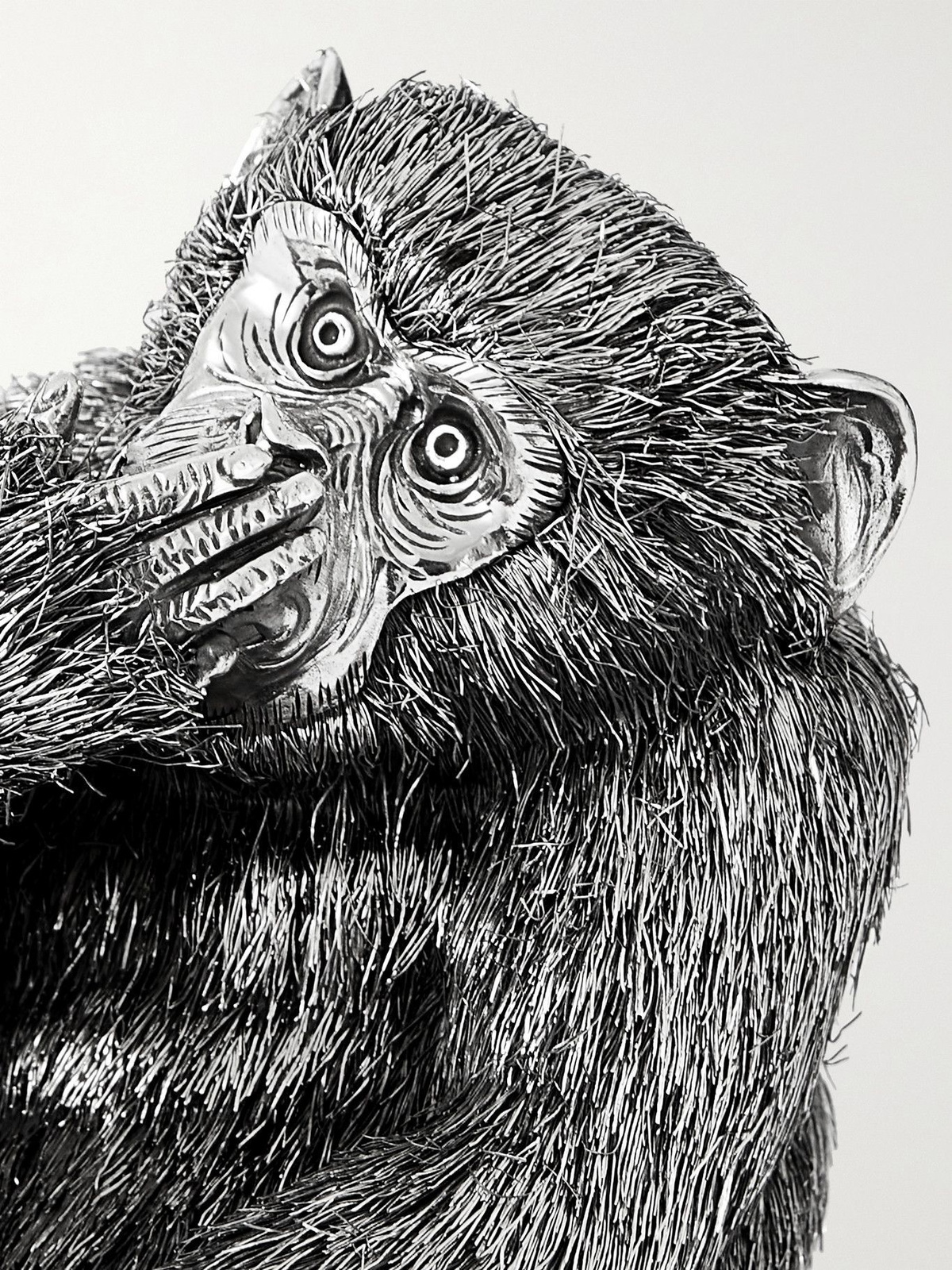 BUCCELLATI - Speak-No-Evil Monkey Silver Ornament