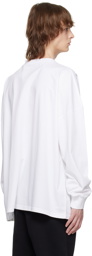 Martine Rose White Graphic Long Sleeve T-Shirt
