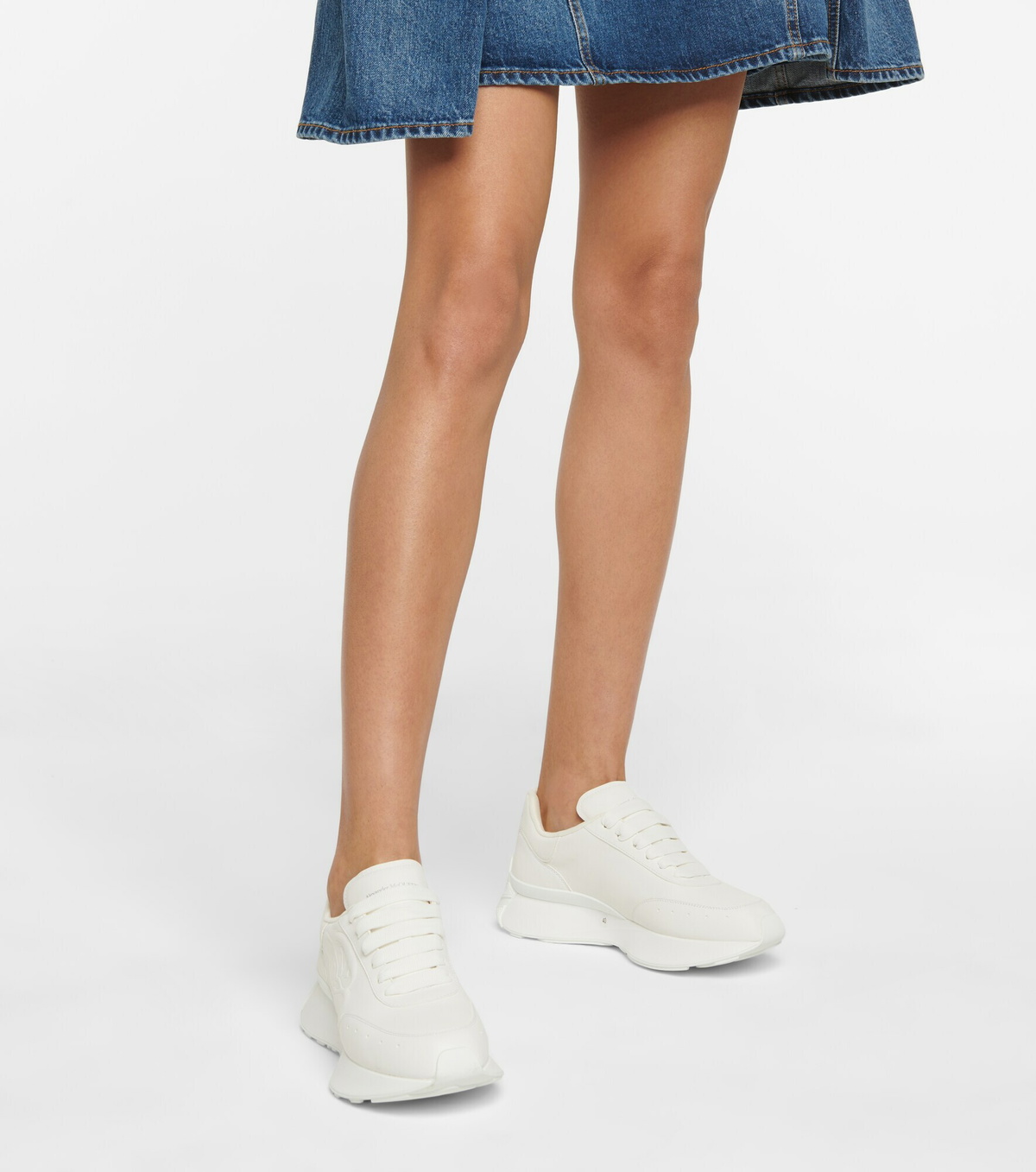Alexander McQueen - Sprint leather sneakers