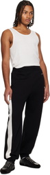 Givenchy Black Open Seam Contrast Sweatpants