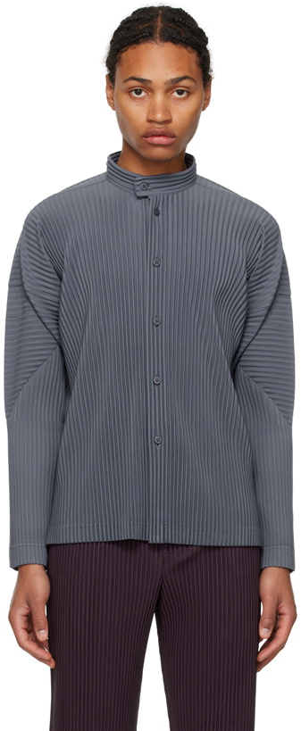 Photo: HOMME PLISSÉ ISSEY MIYAKE Gray Monthly Color October Shirt