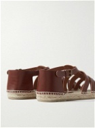 Castañer - Ancient Greek Sandals Samos Leather Sandals - Brown