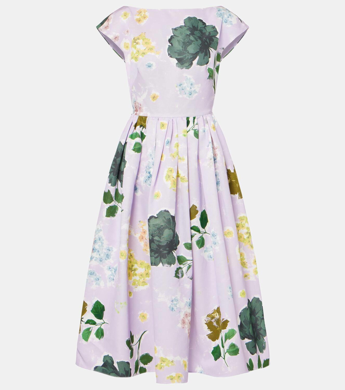 ■ERDEM(アーデム) Floral cotton-blend ミディドレス Erdem Floral cotton-blend faille midi dress Erdem