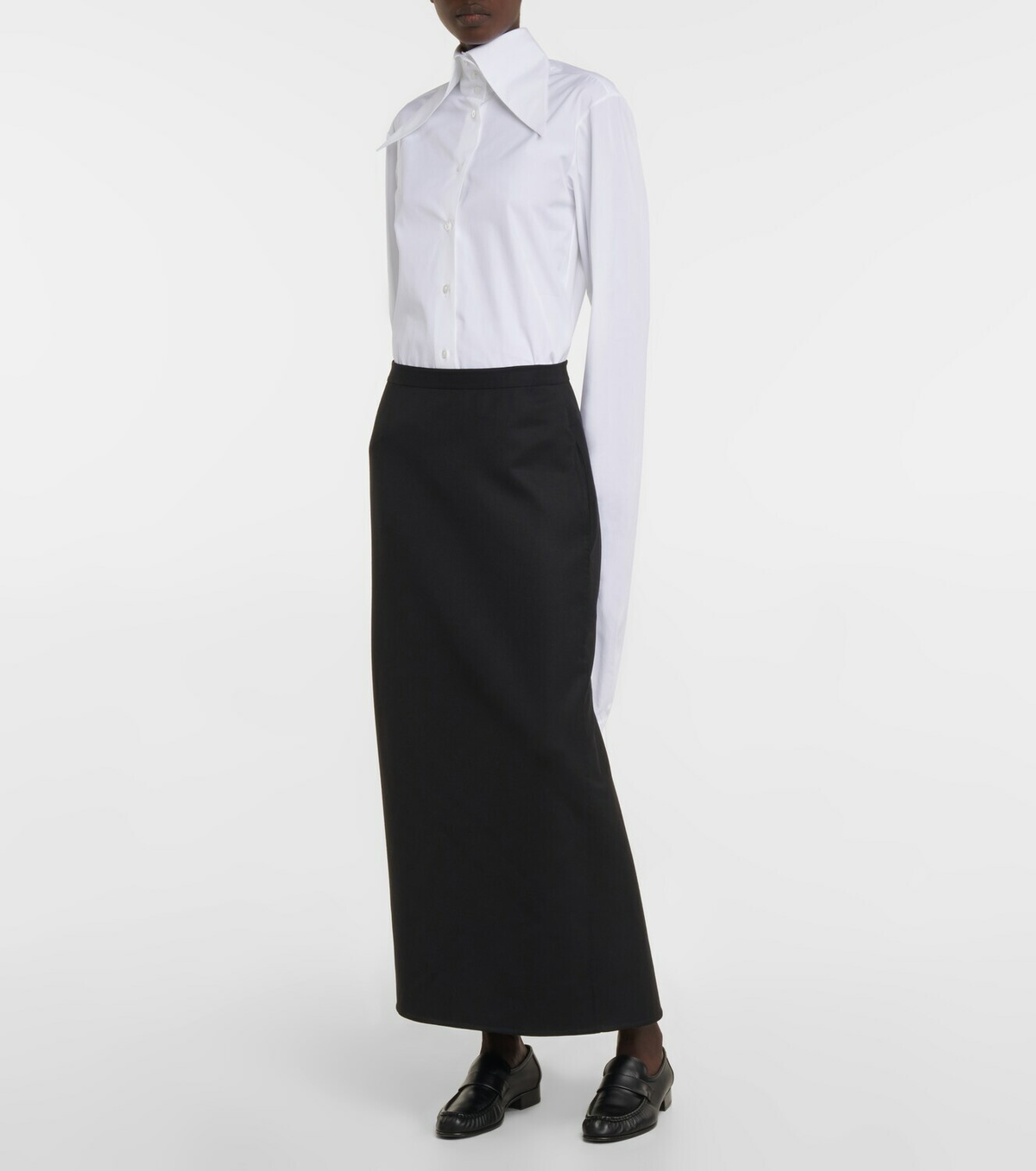 The Row - Avianna wool-blend maxi skirt The Row