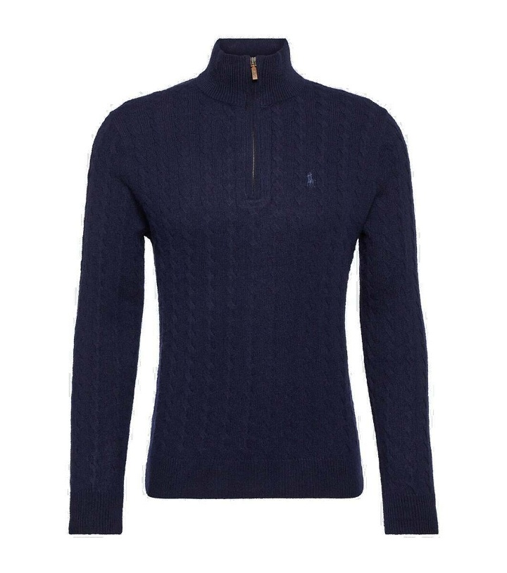 Photo: Polo Ralph Lauren Cable-knit cotton and wool half-zip sweater