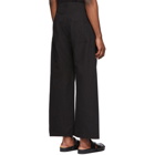 Jan-Jan Van Essche Black Bamboo Cloth Trousers