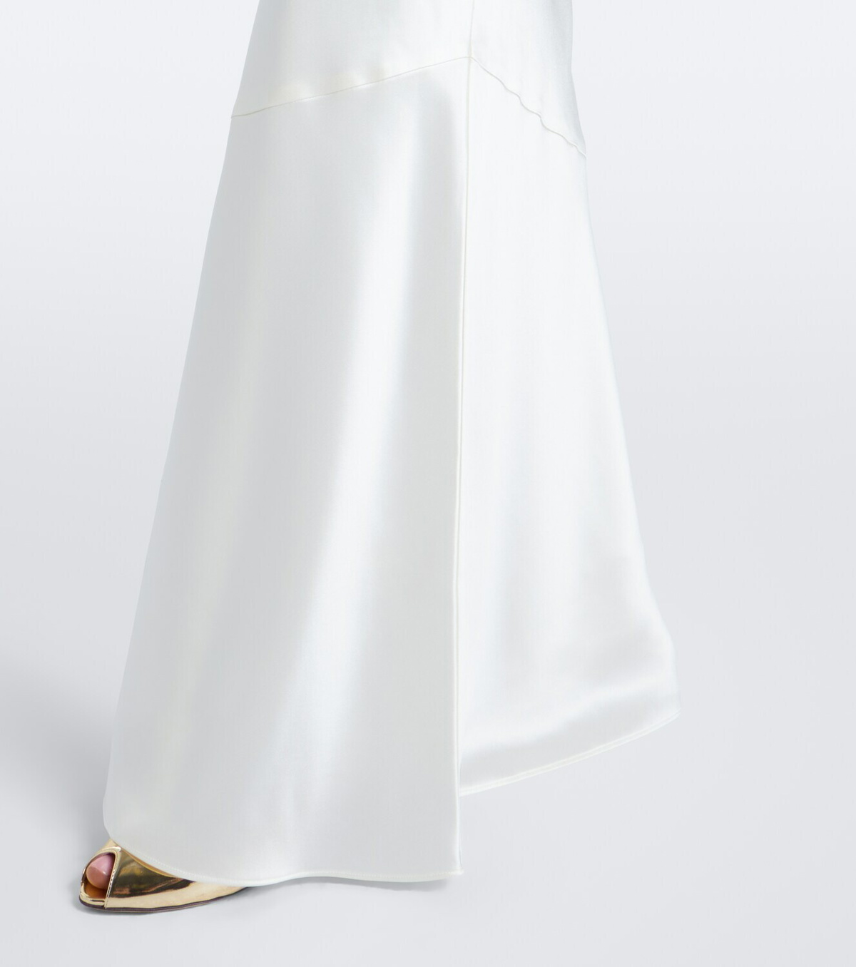 Retrofête Anat beaded halterneck satin maxi dress
