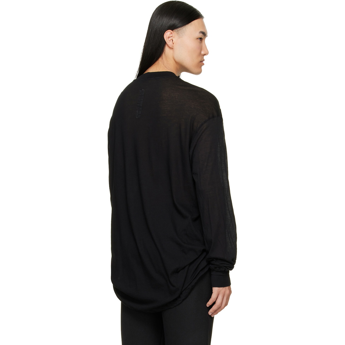 Rick Owens Black Tower Rick S Jumbo LS T-shirt