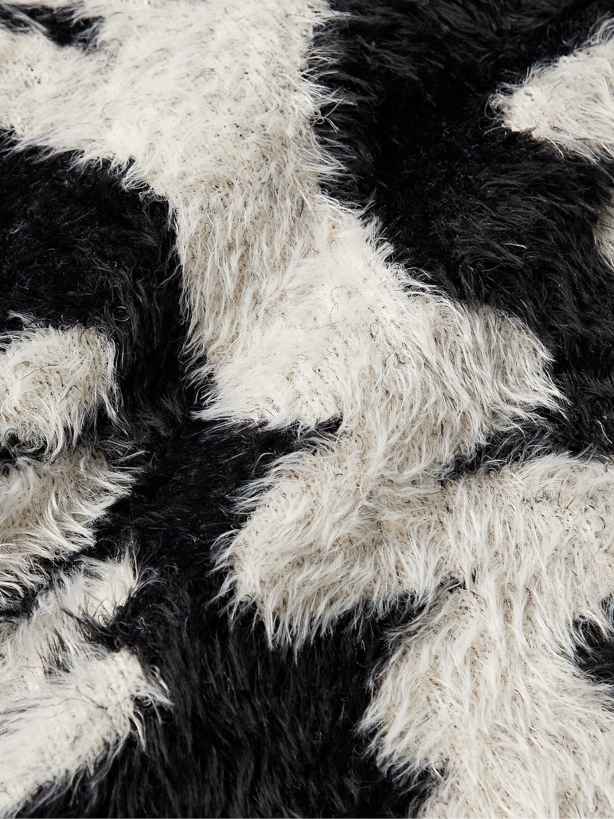 Aries - Jacquard-Knit Sweater - Black ARIES