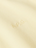 A.P.C. - Antoine Oversized Logo-Embroidered Cotton Polo Shirt - Yellow