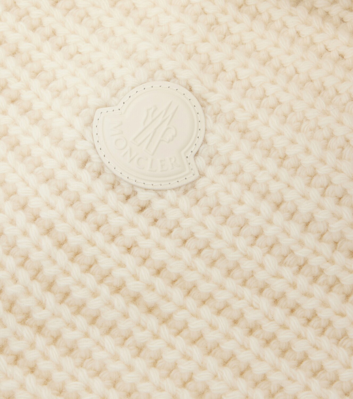 Moncler Ribbed-knit wool and cashmere hood