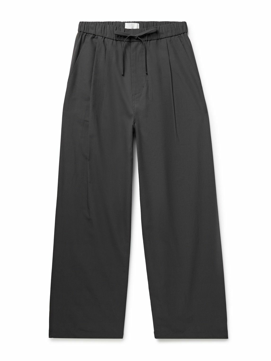 AMOMENTO Brown Two-Tuck Wide Trousers AMOMENTO