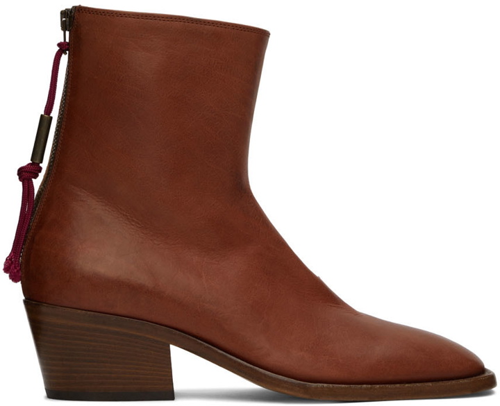 Photo: Acne Studios Brown Leather Boots