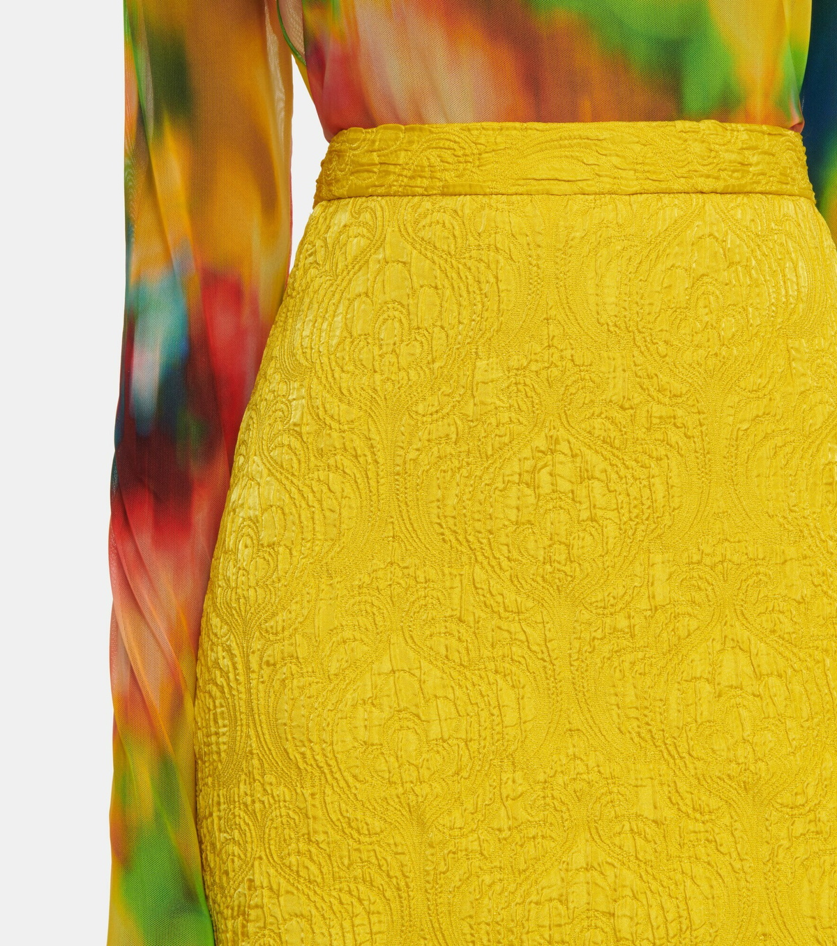 Dries Van Noten - Jacquard pencil skirt Dries Van Noten